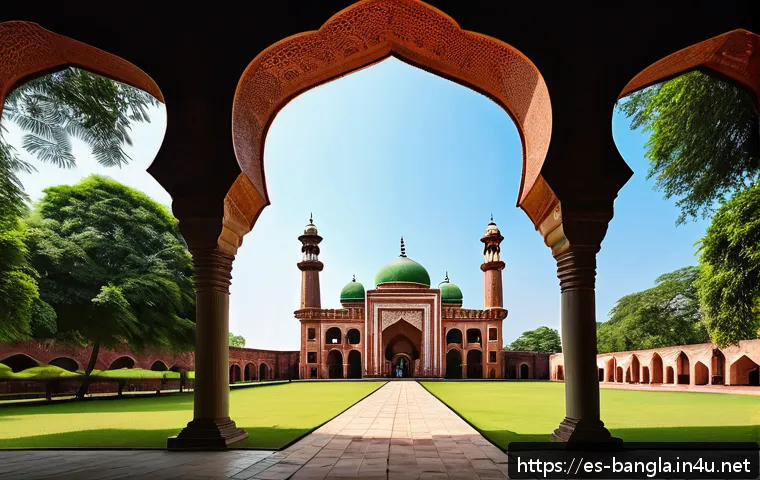 방글라데시의 이슬람 사원 - A majestic Mughal-style mosque from the 15th century in Bagerhat, known as the Sixty Domes Mosque, f...